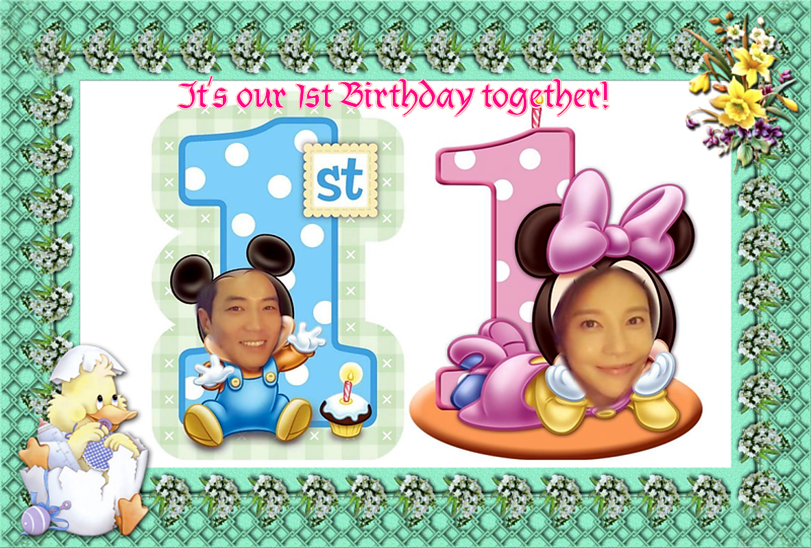 eau_de_v's tweet photo. @uks0718 Wishing you a twin... 1st birthday together as Mr. &amp; Mr.s Joo! https://t.co/kQbgRPyCJM