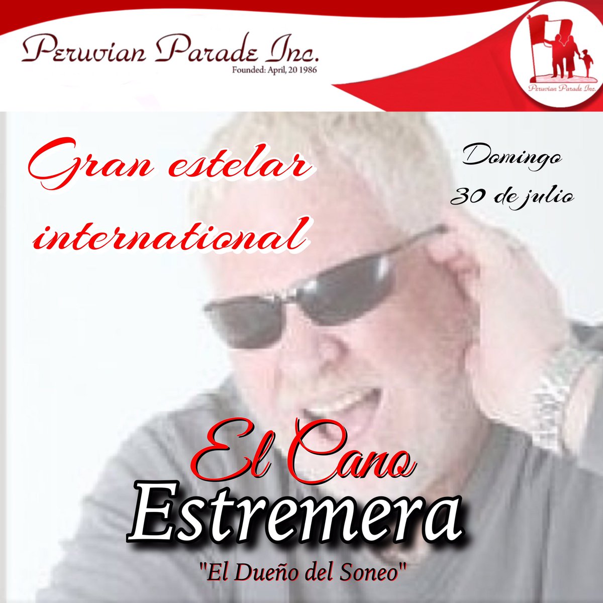 PEParadeinc's tweet photo. Confirmado Gran Estelar international @Canoestremera Ven a gozar de sus éxitos #elcanoestremera #FestivalPeruvianParade #peru #puertorico https://t.co/4VlqAuLKrH