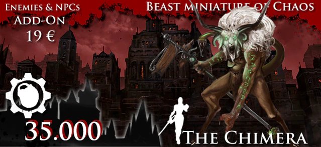 kickstarter.com/projects/lastb… The Chimera chills the blood and freezes the soul. It approaches Gormalak! €34,896 with €104 to go!
