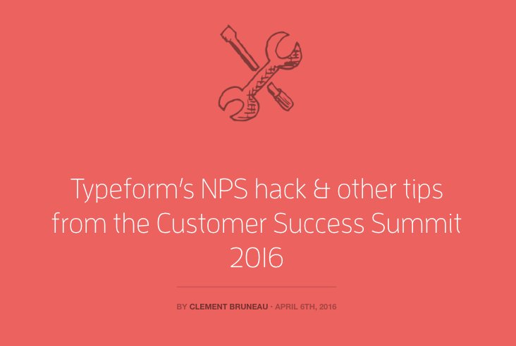 typeform's tweet photo. Typeform's #NPS Hack & Other Customer Success Tips From #CSSummit16 https://t.co/GpZcNtjxXy via @aircall #CX https://t.co/p7BUG0SCCJ