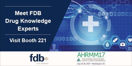 FDB_US's tweet photo. Will you be attending #AHRMM17? We are! Stop by & learn how FDB Prizm brings clarity to the #ItemMaster https://t.co/5fDdcLpZNU https://t.co/uejrZS9dZm
