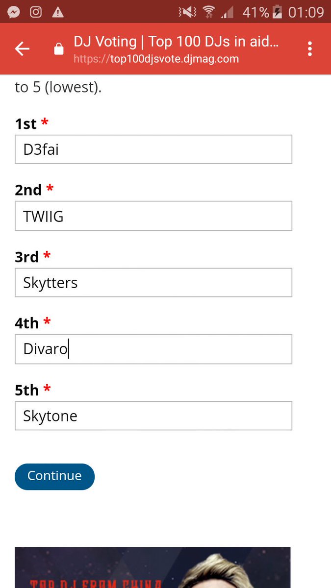 theofirx's tweet photo. My Second Votes on #Top100DJs2017
1- @D3FAI
2-@TWIIGofficial
3-@skyttersmusic
4-@DIVAROMusic
5-@SKYTONEpl
Follow These Fucking Guys 👐 https://t.co/xV2PnP74ip