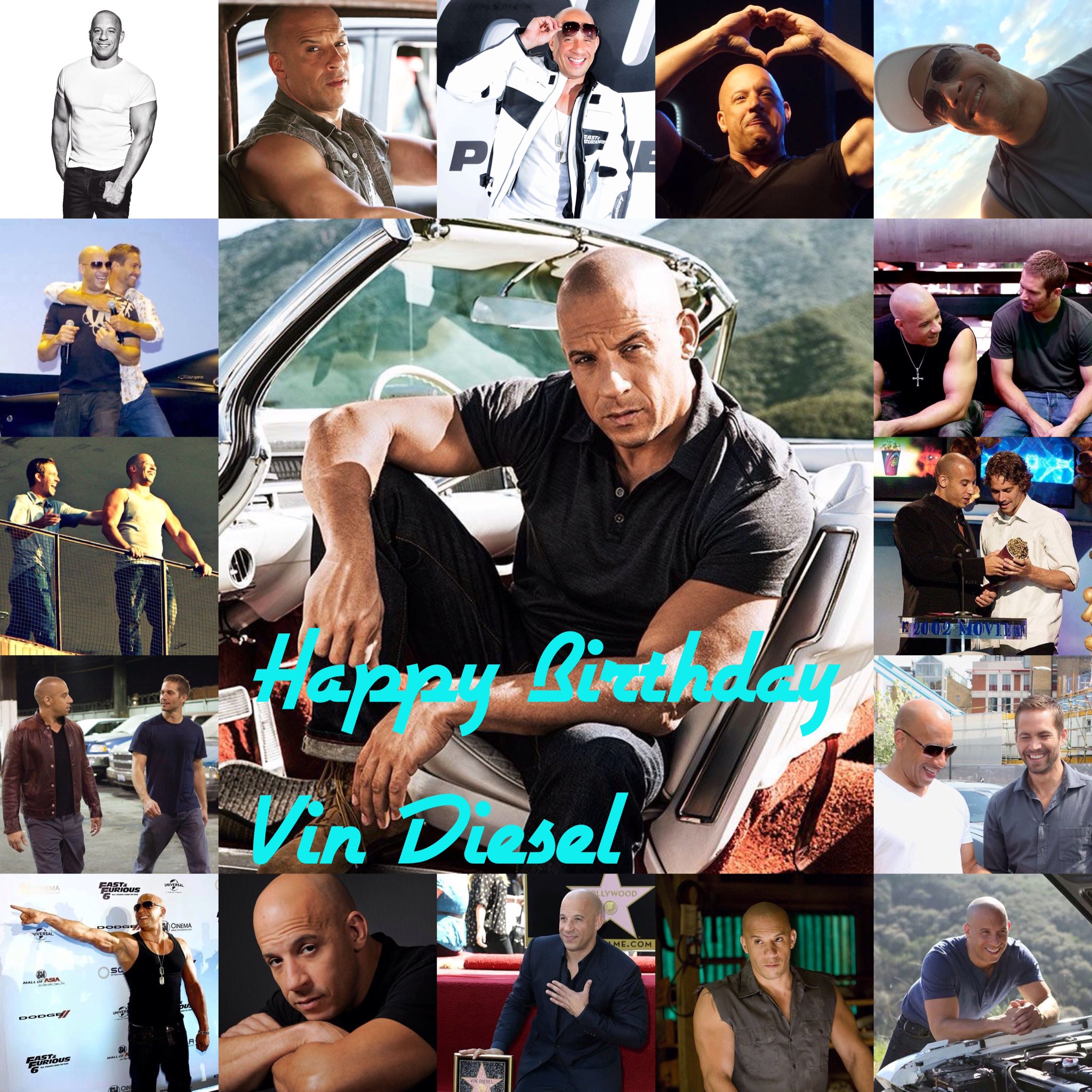 Happy Birthday To The Amazing Awesome!!! Vin Diesel I Hope You Have An Amazing Day!!!   