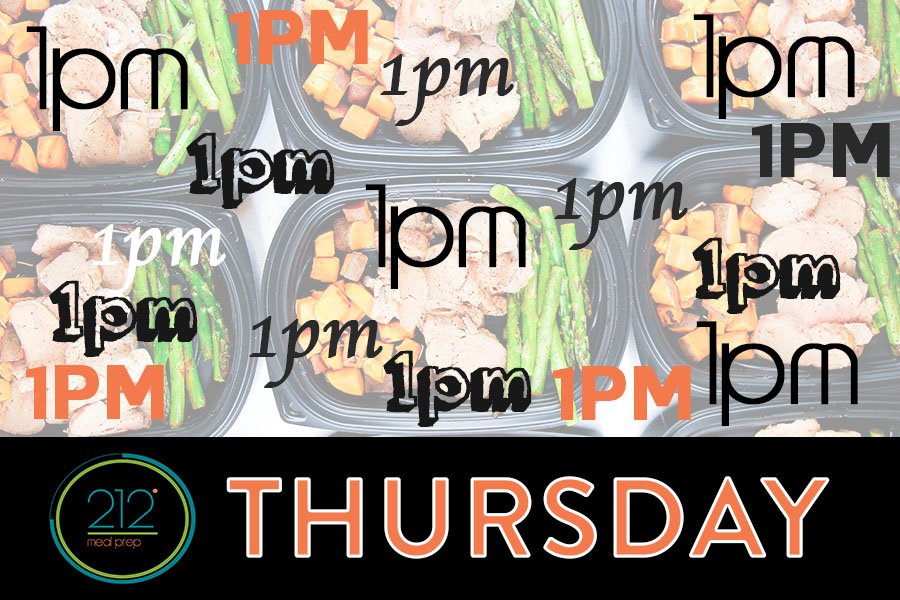 isielite's tweet photo. Don't forget the order deadline for 212 Meal Prep is back to 1pm on Thursdays!

https://t.co/84eLKMPE6m https://t.co/cfTTzuFOfU