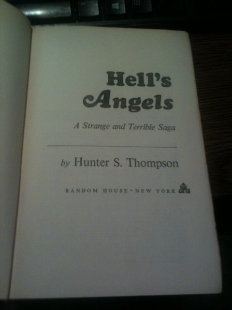 Happy birthday Hunter S. Thompson. \"Hell\s Angels\" ...one of my favorites. 