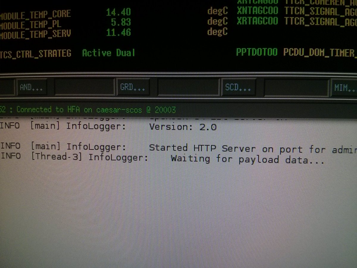 Flying_Laptop's tweet photo. #Nightshift is continuing the payload checkout! Stay tuned for more... https://t.co/TxsCZQ0MwR