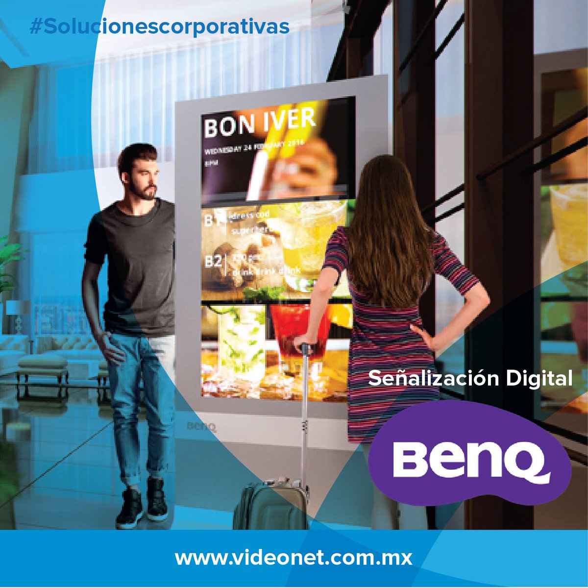 videonet_mx's tweet photo. Mejora la experiencia en tu punto de venta con las soluciones de señalización @BenQ_Mexico partner #VideoNet #SolucionesCorporativas https://t.co/Kn7ZrCXwku
