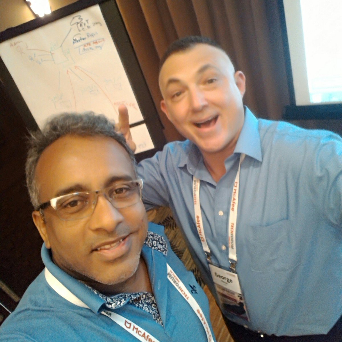 ClaudioSilvaSec's tweet photo. Excellent teacher and course. McAfee DLP. #lamMP #mcafeetf17 #mcafee https://t.co/ktVTHA1Hq9
