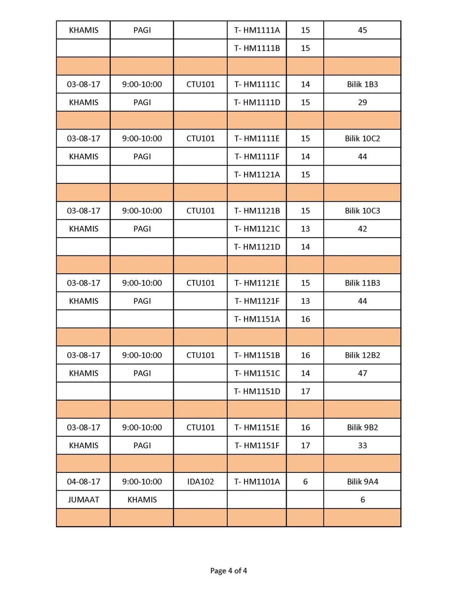 YmAmxr's tweet photo. Kepada semua pelajar Diploma sesi Jun - November 2017 Ujian INTERIM akan berlangsung mulai 24/7, 1/8, 3/8 dan 4/8.

Sumber: HEA UiTM Dungun https://t.co/6JgwJvr4pg