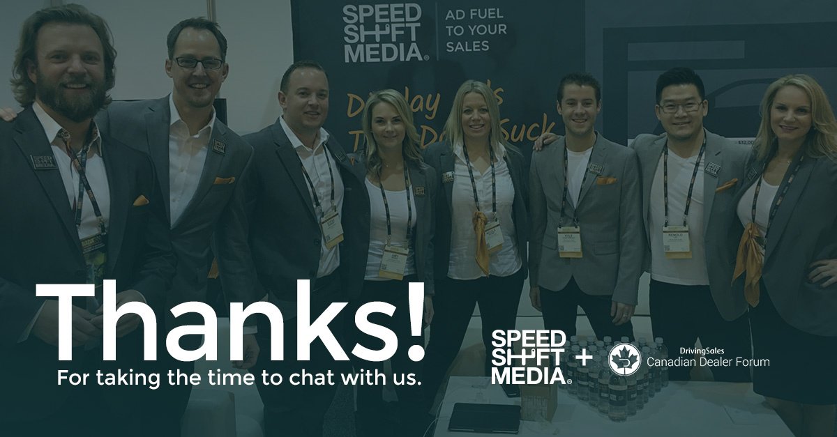 SpeedShiftMedia's tweet photo. Thanks for taking the time to talk to us at the #DSCDF! https://t.co/oUdyG9G65T