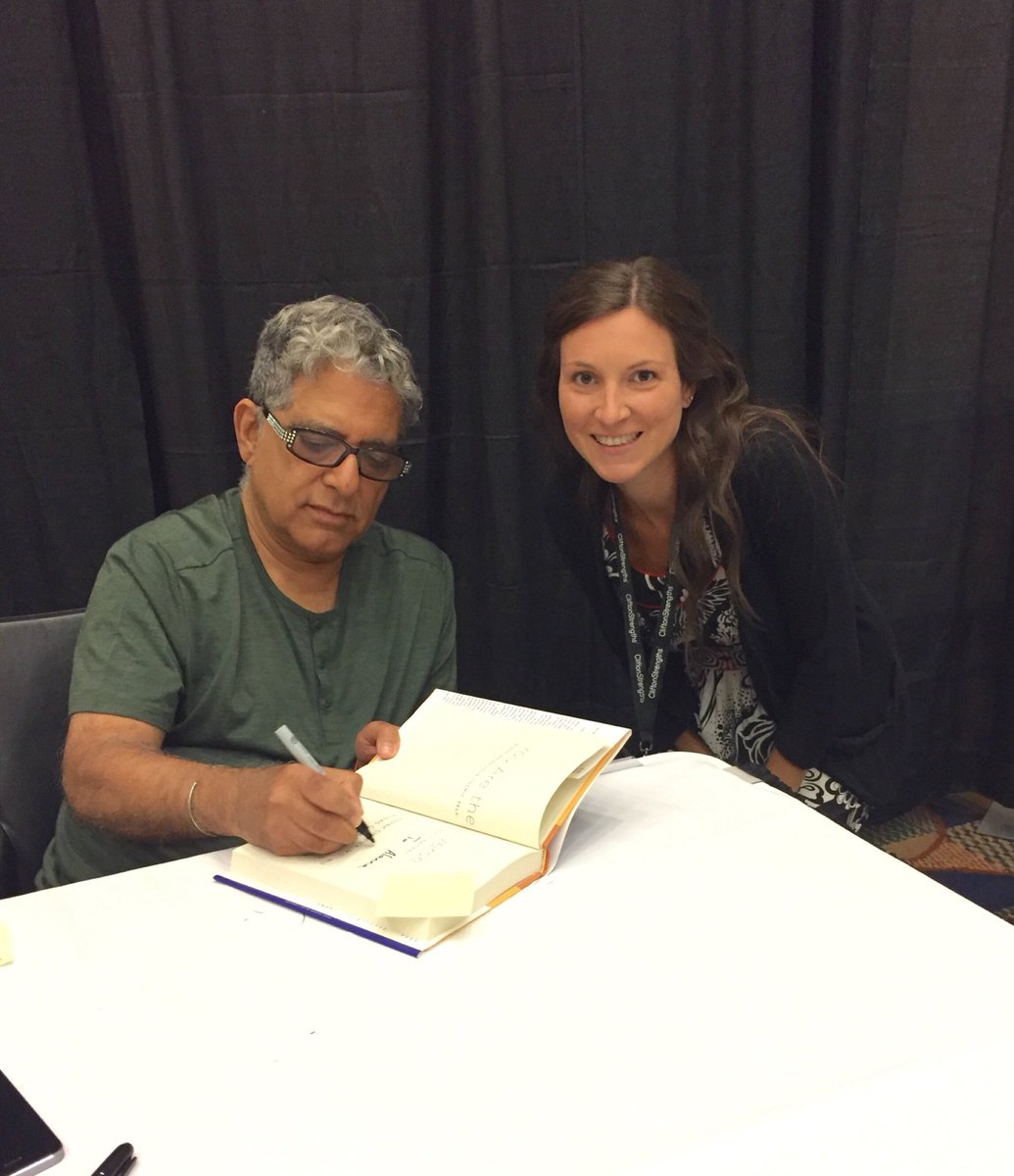 MrsPrieditis's tweet photo. Deepak Chopra book signing!
#css17 - https://t.co/oIiJyusqmO https://t.co/c720cy7RIX