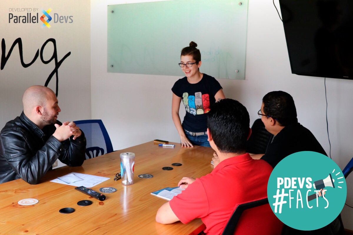 ParallelDevs's tweet photo. ¿Sabías q en #PDevs todos nuestro equipo recibe clases de Inglés semanalmente? That's why we can do these posts in english too 😉 #PDevsFacts https://t.co/nexv6vp0G8