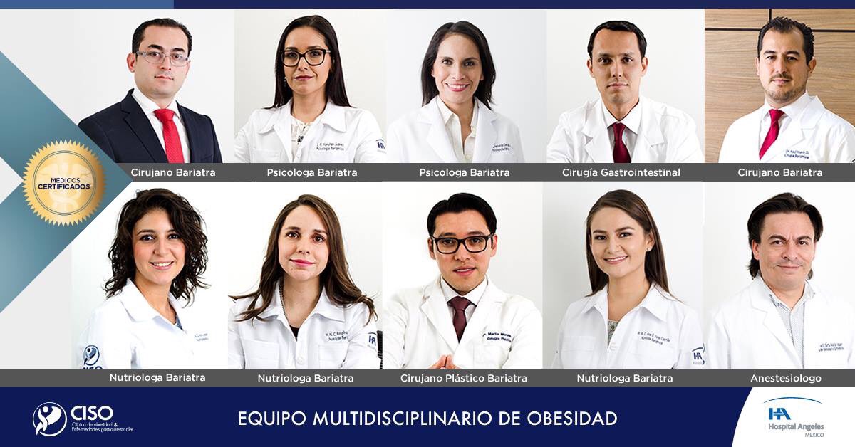 CISObesidad's tweet photo. Siempre busca profesionales certificados en tratamiento de sobrepeso y obesidad. Conoce a nuestro equipo. Citas al 49991465 @HAngelesMexico https://t.co/zj6FgRrqWb