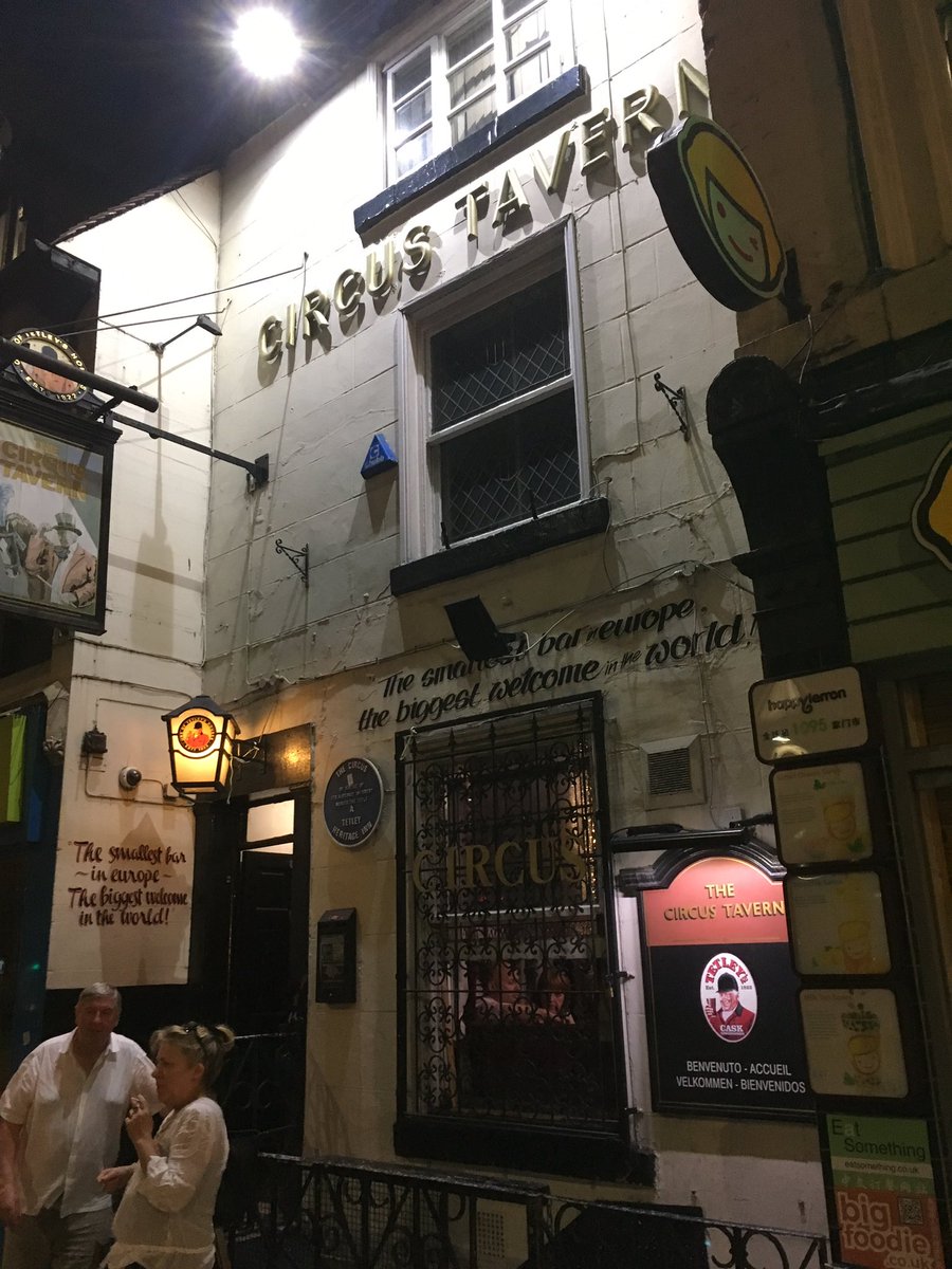 ThePubChampion's tweet photo. Even smaller! Allegedly the #smallestpub in #Europe?! (Think some smaller #micropubs..?). A cracking tiny #pub #CircusTavern #Manchester https://t.co/jXvQ1I7uRC