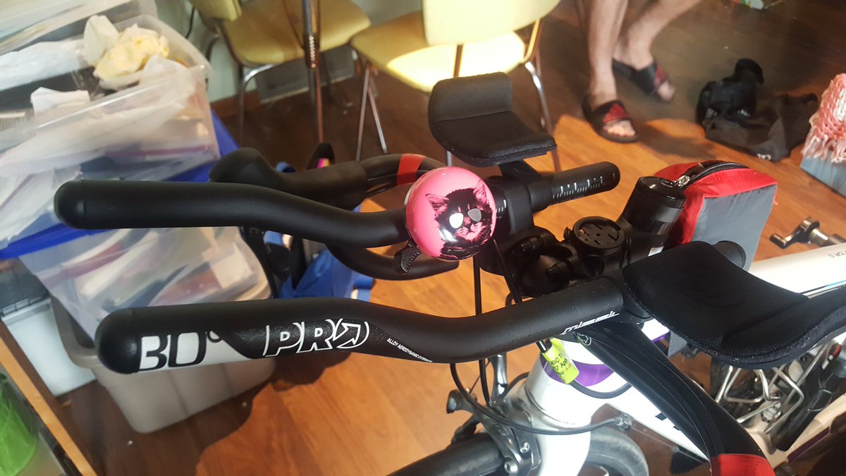 TriAgainProject's tweet photo. #RaceReady found a place to put my new bell! #Ironman703 #Whistler703 #TriAgainProject https://t.co/FvzaSvHqMh
