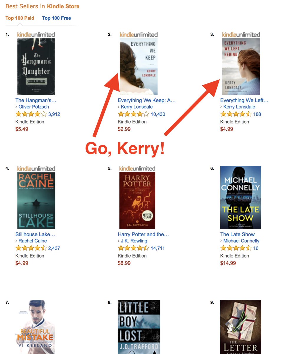 gordonwarnock's tweet photo. #EverythingWeLeftBehind is on the @WSJ #bestseller list &amp; the series is #2, #3 on all of @AmazonKindle! https://t.co/hbu9oxerBz #BeachReads https://t.co/52blo62Q4T