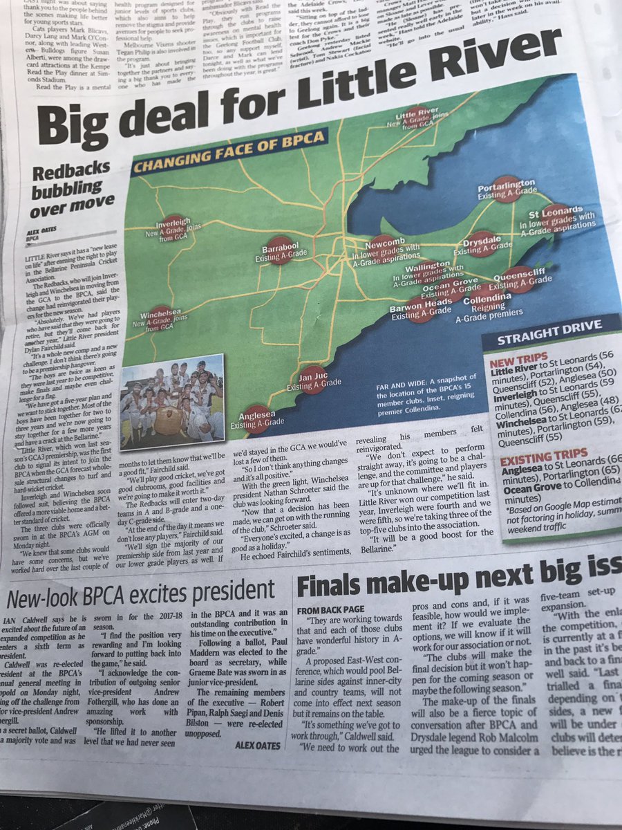 BPCAofficial's tweet photo. Two pages of coverage following the @BPCAofficial AGM in today's @geelongaddy. Thanks to @geelongaddy and @AlexJOates11 for the content. https://t.co/2HvOU94Lxq