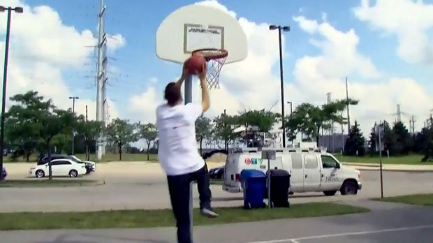 CTVToronto's tweet photo. NBA player returns home to GTA for charity event, @DanaCTV reports https://t.co/0Gl2Gx5tqg https://t.co/eEruBYPZ9y