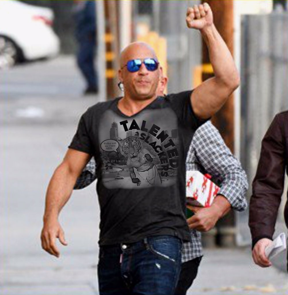 Vin Diesel when someone asks him if he likes the Talented Slackers podcast! Happy Birthday Vin! 