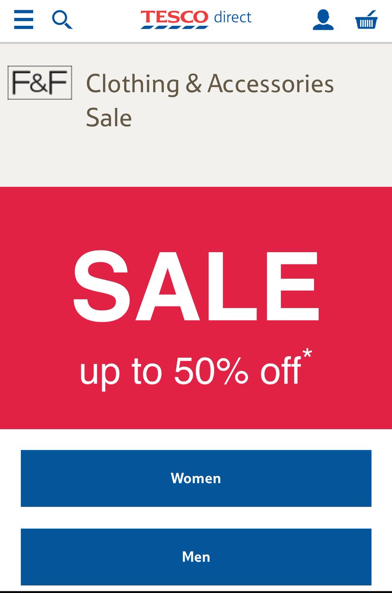RevivePleasure's tweet photo. 50% OFF SALE ON CLOTHING AND ACCESSORIES @ TESCO ! CLICK LINK BELOW: 

https://t.co/gOr6WO8L3t

#storm #loveisland #primark #WomenUnshackled https://t.co/9c00mH5MN4