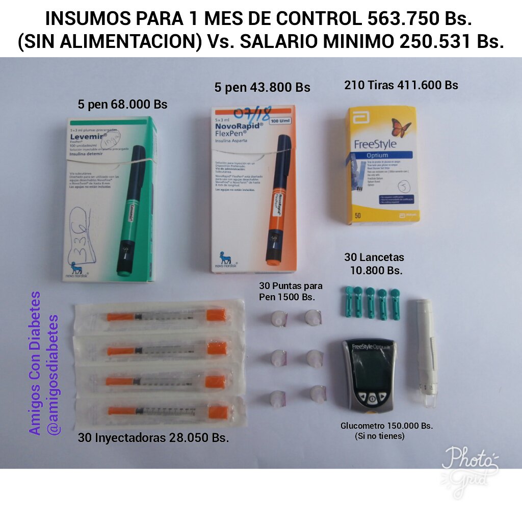 jonathan_barra's tweet photo. Este es el costo para un mes de tratamiento, para un paciente con diabetes tipo1 que bolsillo aguanta esto!!! #VenezuelaSinInsulina https://t.co/ig3yvRpgNZ