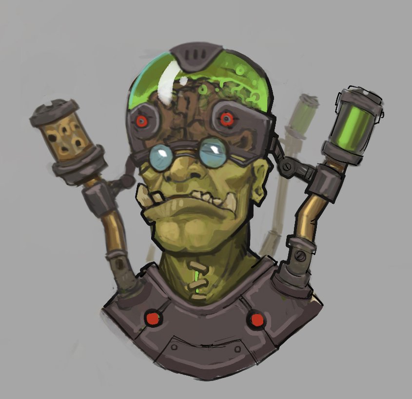 ScroobyDu's tweet photo. In the meantime also been working on this bust with the #Brushforge class with Dusty Nolting! https://t.co/1mM1h48rto