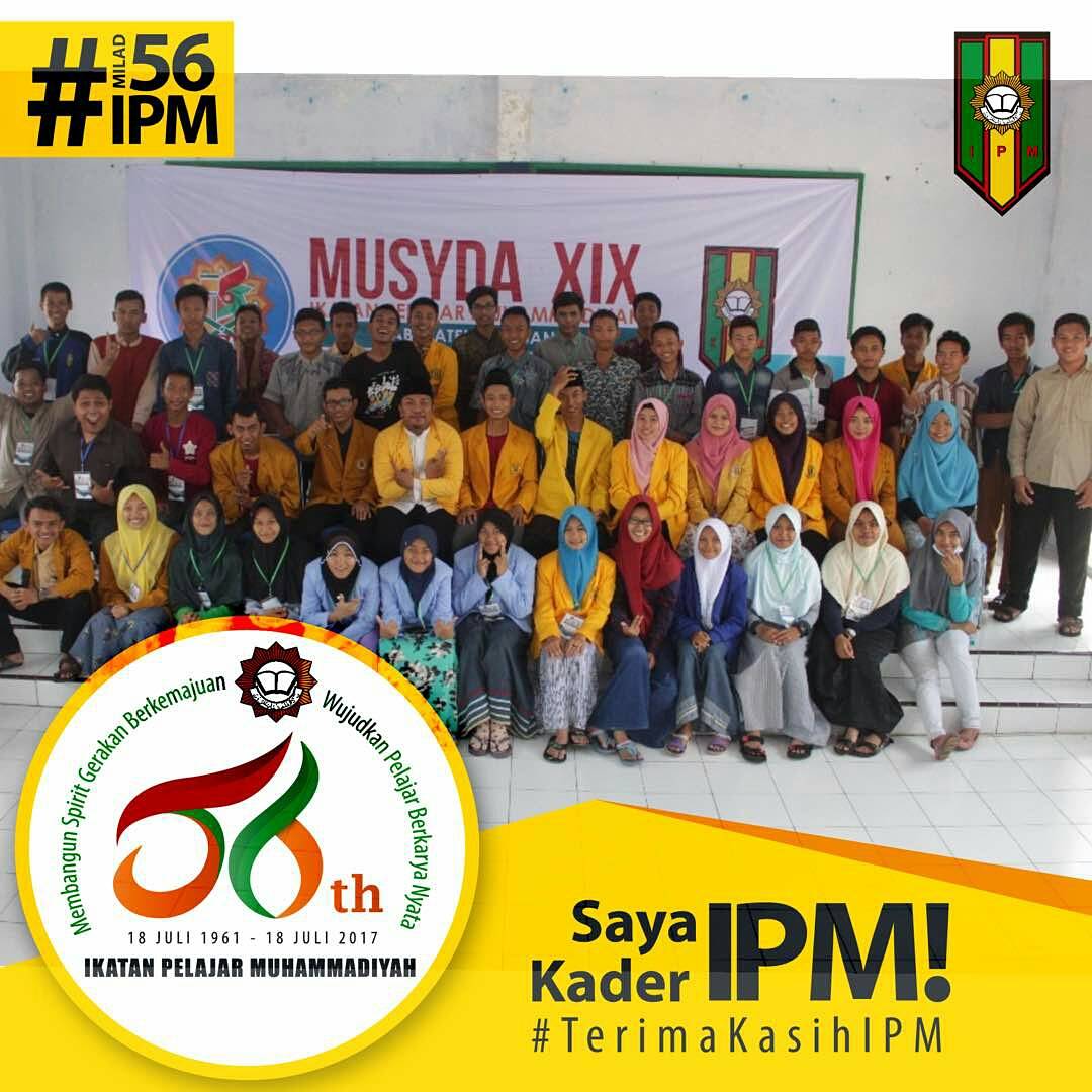ipm_jombang's tweet photo. Selamat Milad 56 IPM 
#IPMBerjaya #IPMBerdaya 
#TerimaKasihIPM #Milad56IPM 
#infoipm #eventipm https://t.co/wRzMmppCUa