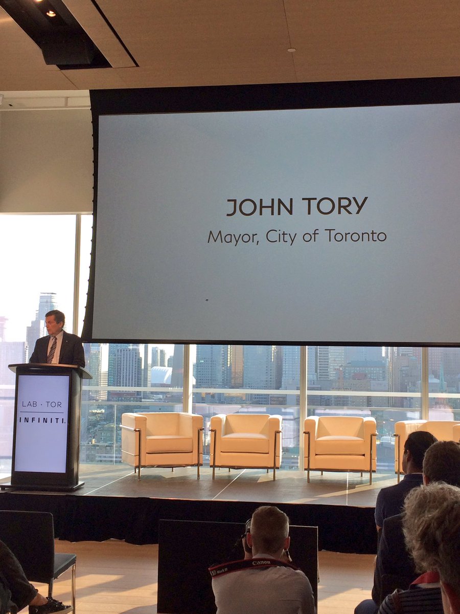 Delighted to be a part of tonight’s panel discussion at #INFINITI Lab Toronto Demo Day, speaking to members of TO’s innovation community.