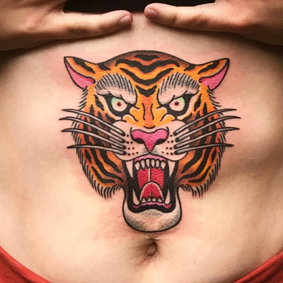 Hand of Glory Tattoo в Twitter: „The belly of the beast 🐯🐯🐯 by Jim  Gentry (gentrytattoos@) #tiger #tattoo #stomachtattoo #brooklyn  /LjKVeh1pWH“ / Twitter