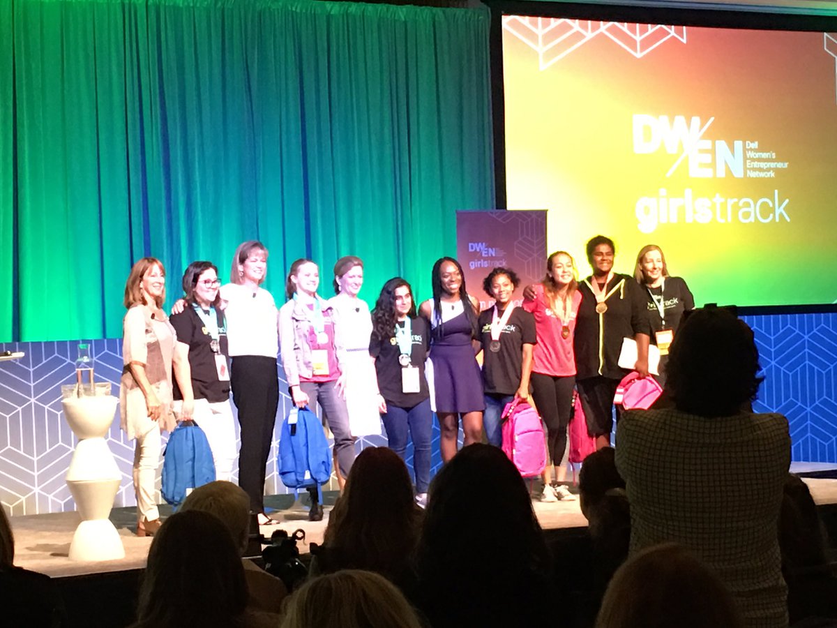 12-16 year olds in #DWEN #GirlsTrack pitched business ideas and did fantastic! #STEM @DellInnovators