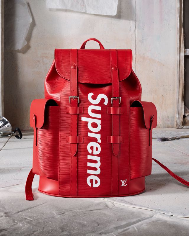 supreme backpack lv