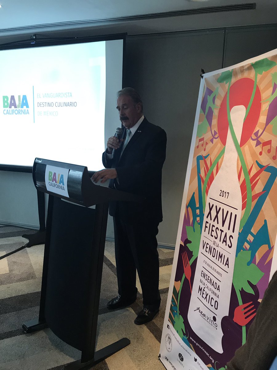En la presentación de la XXVII FIESTAS DE LA VENDIMIA apoyados por la Secture de <a href="/GobiernoBC/">Gobierno de Baja California</a>