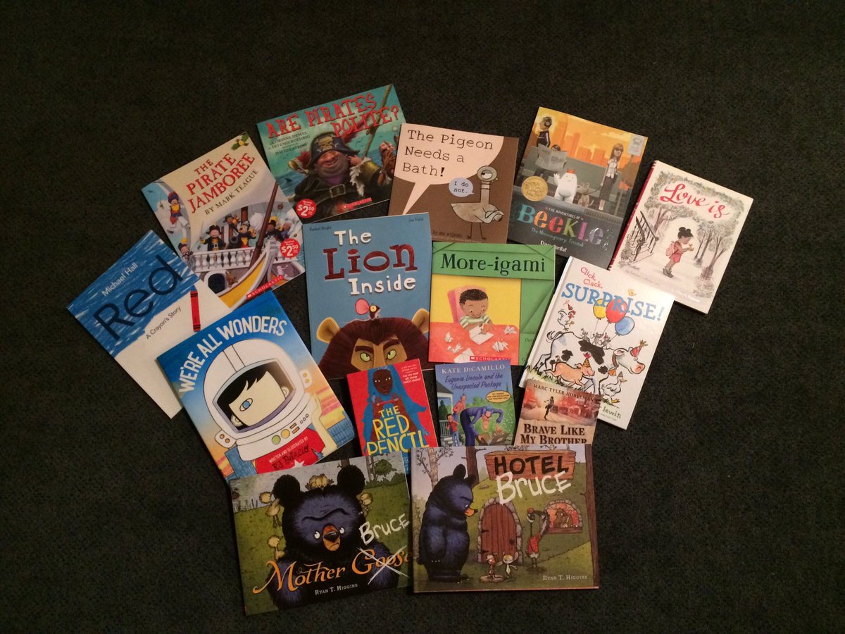 All of my new treasures to add to my classroom library! Thank you <a href="/DrKMcGee/">꧁•⊹٭𝙺𝚛𝚒𝚜 𝙼𝚌𝙶𝚎𝚎٭⊹•꧂ 📚🏖☮️</a> and #ReadingSummit for the amazing literature experience 📚❤️