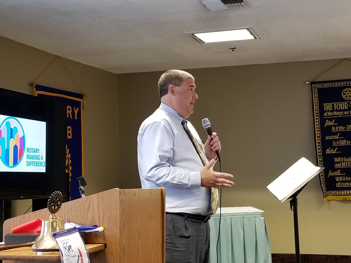kentrotary's tweet photo. At today's Rotary Meeting, we heard from District Governor, Alex Hopkins! #yearwithoutfear https://t.co/Wj5lCwKJzj