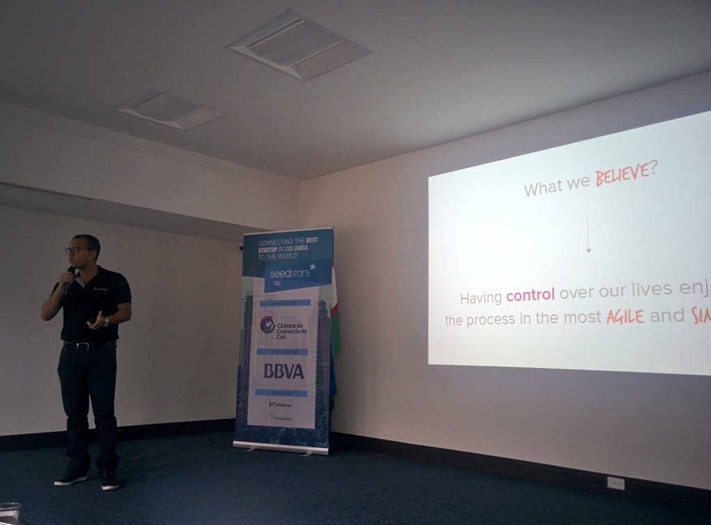 Seedstars's tweet photo. Last one on stage at Seedstars Cali! @peewahco - The all-in-one event management platform #SSWCOL https://t.co/GOxJfkwt1w