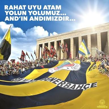 Sarı lâcivert renklere, Mustafa Kemal Atatürk'e ve onun eşsiz eseri Cumhuriyet'e gönül veren tüm 'Fenerbahçelilerin Günü' kutlu olsun!..