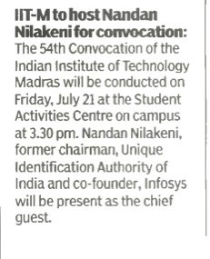 iitmadras's tweet photo. @reachiitm to host @NandanNilekani for Convocation on 21st July!
#ConvocationAtCampus https://t.co/JRmEKmeogQ