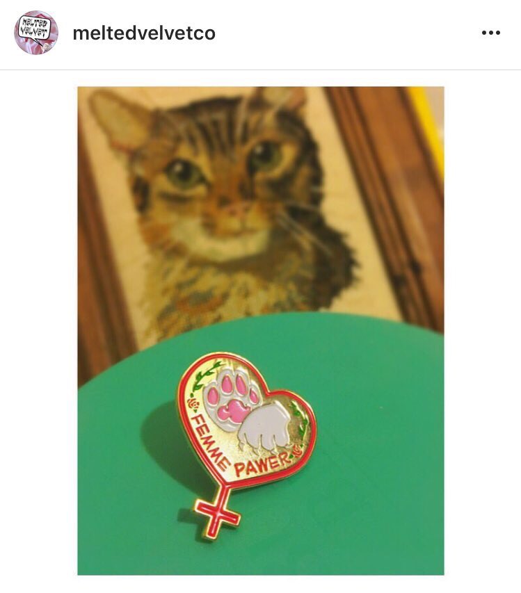 Elphaba_Anne's tweet photo. Starting a trend called #TalentedFriendTuesday. My first feature is @KateySagaI & her BOSS PIN COMPANY Melted Velvet! Check out her designs! https://t.co/dBcVfQZJsp
