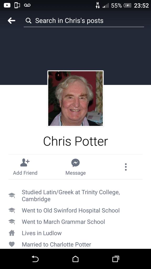 StephenCook68's tweet image. Christopher Potter OBE