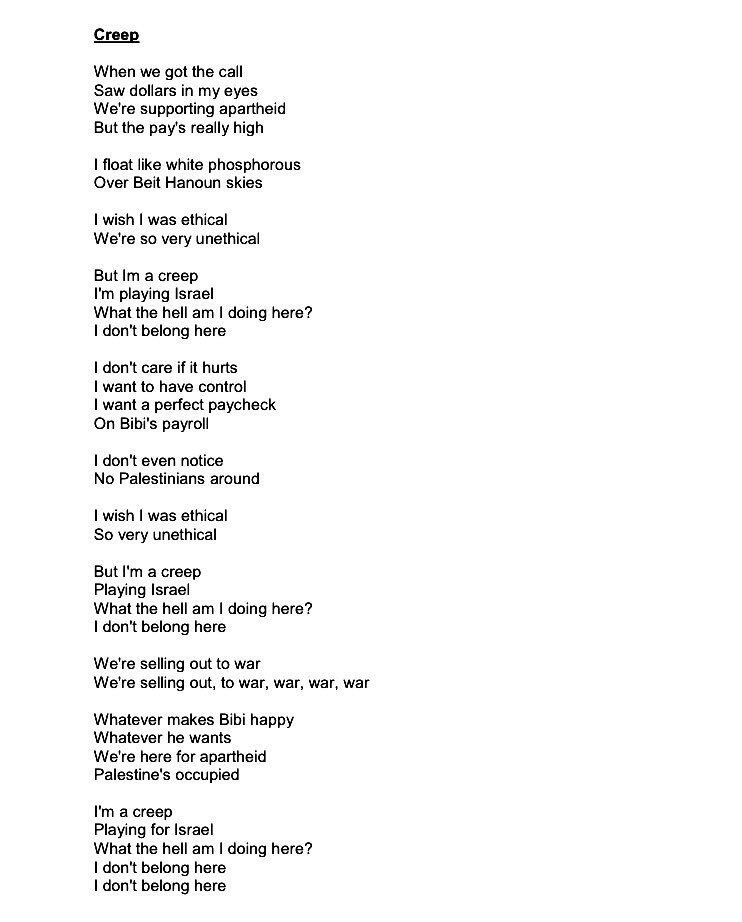 Creep Radiohead Lyrics