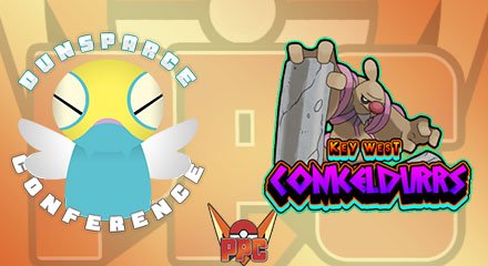 PremierPokemon's tweet image. The last coach in the Dunsparce Conference worships Steve Harvey(?).. the Bat Minion himself... @Nyrex62 coach of the Key West Conkeldurrs!!