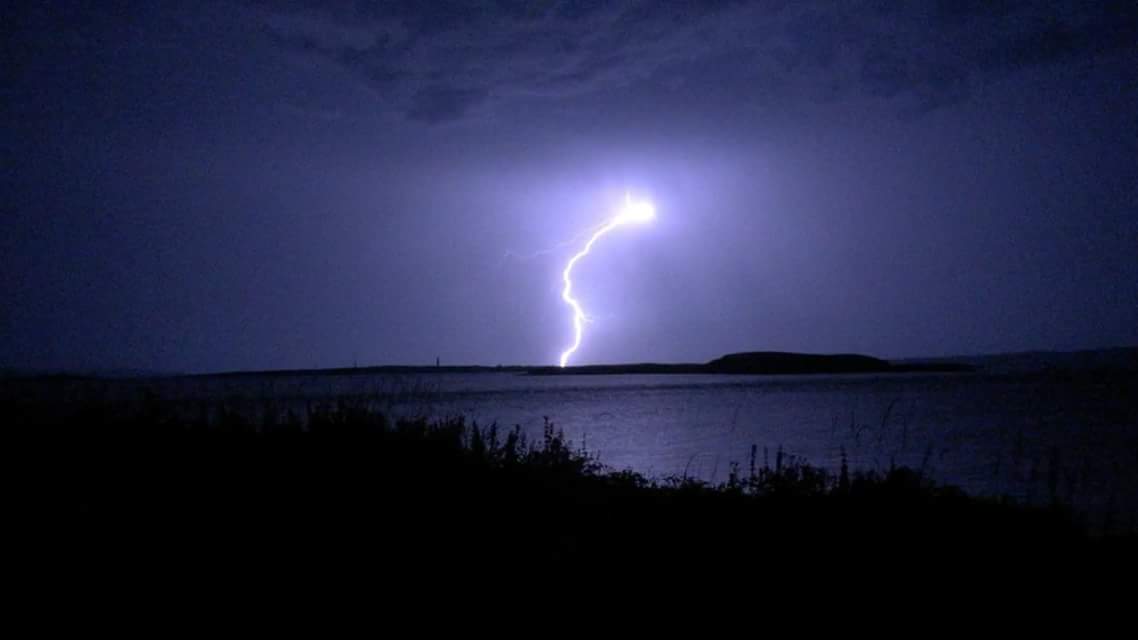 visitkilrush's tweet photo. Lightening over Scattery Island: photo credit David Flynn https://t.co/hPv40bbDrE