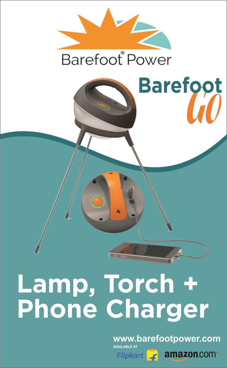 powerbarefootin's tweet photo. Barefoot Power Go 255 Solar Lantern for emergency torch &amp; mobile charging purpose
Get it here: https://t.co/h4xPhizdoX https://t.co/PdluM1EmIf