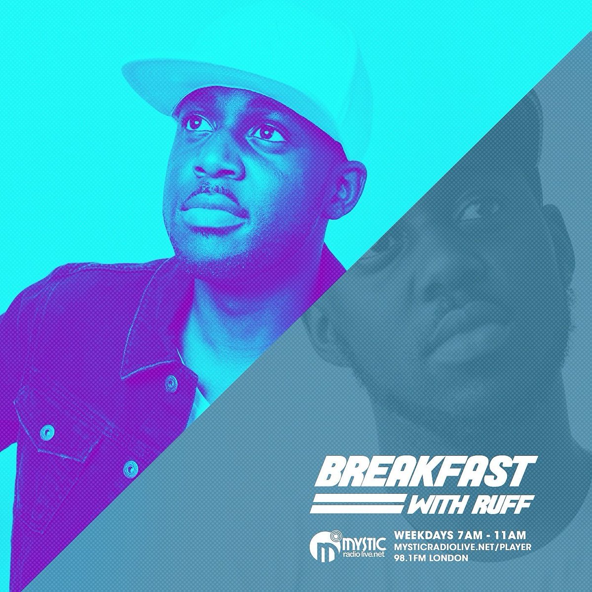 mysticradiolive's tweet photo. Big tunes on the Airwaves!! > @djrnt
Live On Air!!
7am till 11am
@mysticradiolive
98.1fm London 
https://t.co/nWTpdzQww5
#BreakfastwithRuff https://t.co/LpHlkditjc
