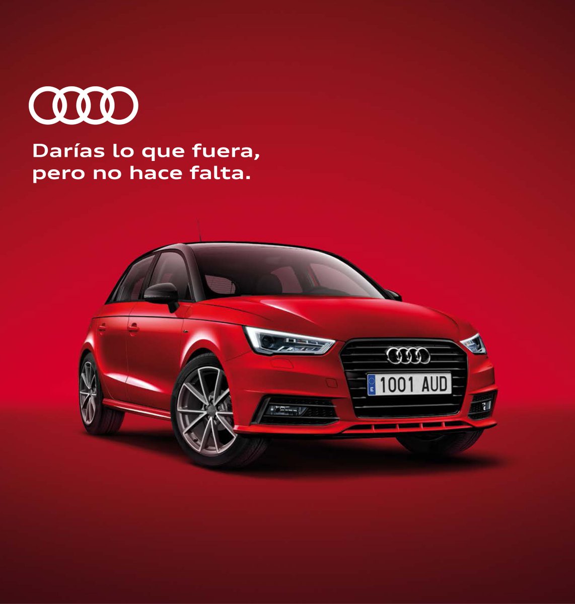 AudiCenterPalma's tweet photo. Cuesta más hacer el bocata del almuerzo que tener un #A1SportbackAdrenalin. Por 260€ al mes de renting con todo incluido para particulares. https://t.co/q75G7gQaSq