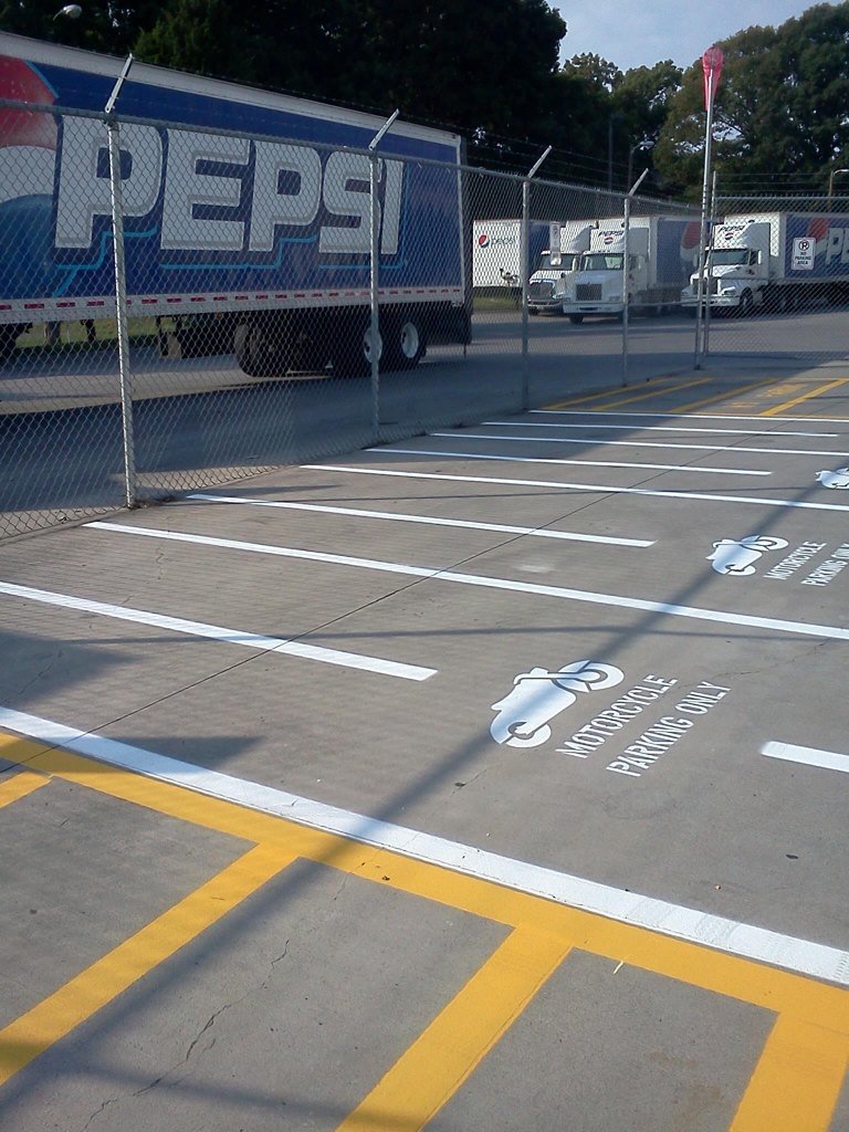 Motorcycle Parking by <a href="/AAA_Stripe_Pro/">Anna</a> m.facebook.com/AAA-Stripe-Pro… #Motorcycle #Parking #Stencil
