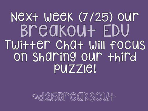 MrsSalsinger's tweet photo. Thanks everyone! #d25breaksout https://t.co/6dylfgAjkr