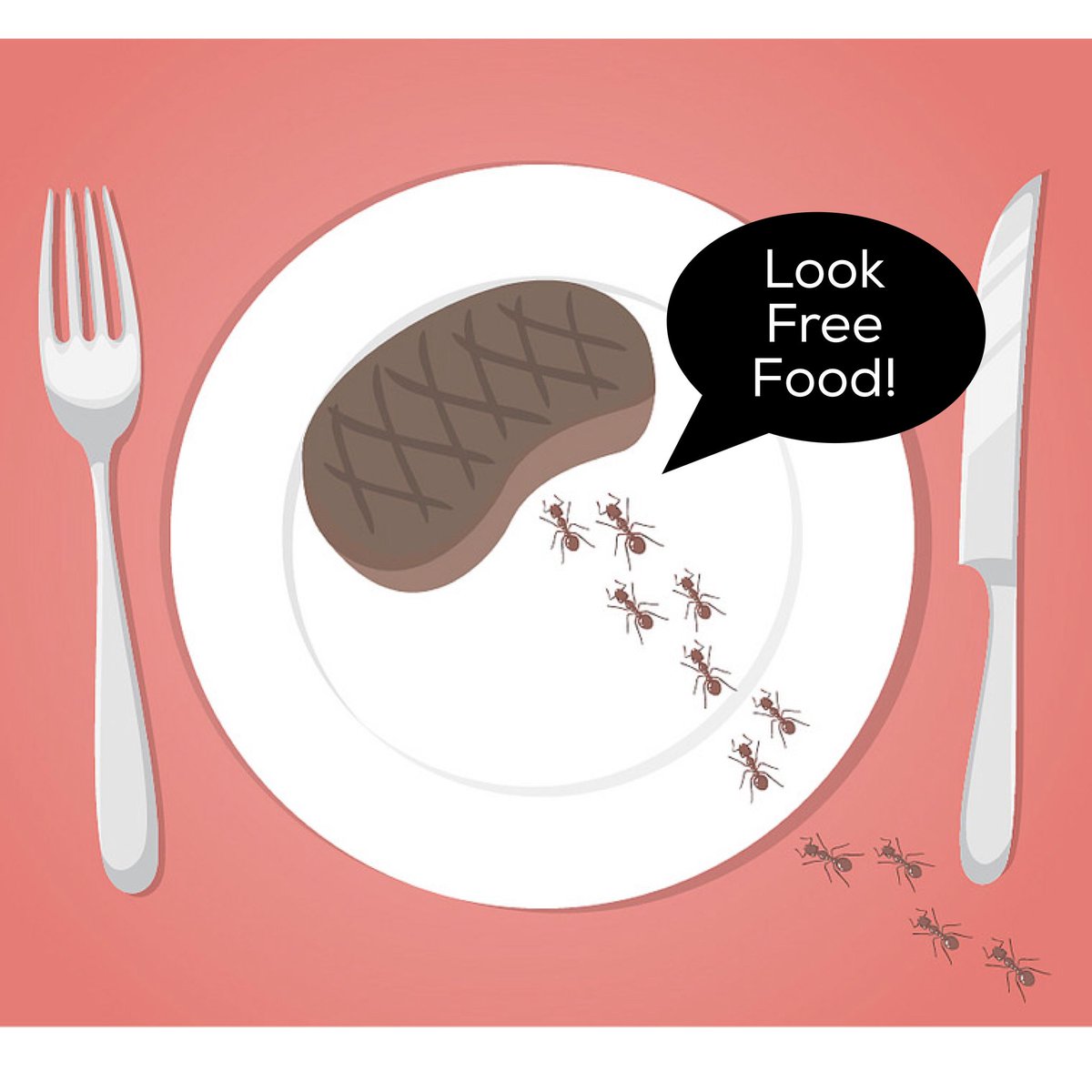 bugemergency's tweet image. It only takes 12 ants to lift a 8oz steak! Visit bugemergency.com for more info! #LasVegasPestControl #BugEmergency