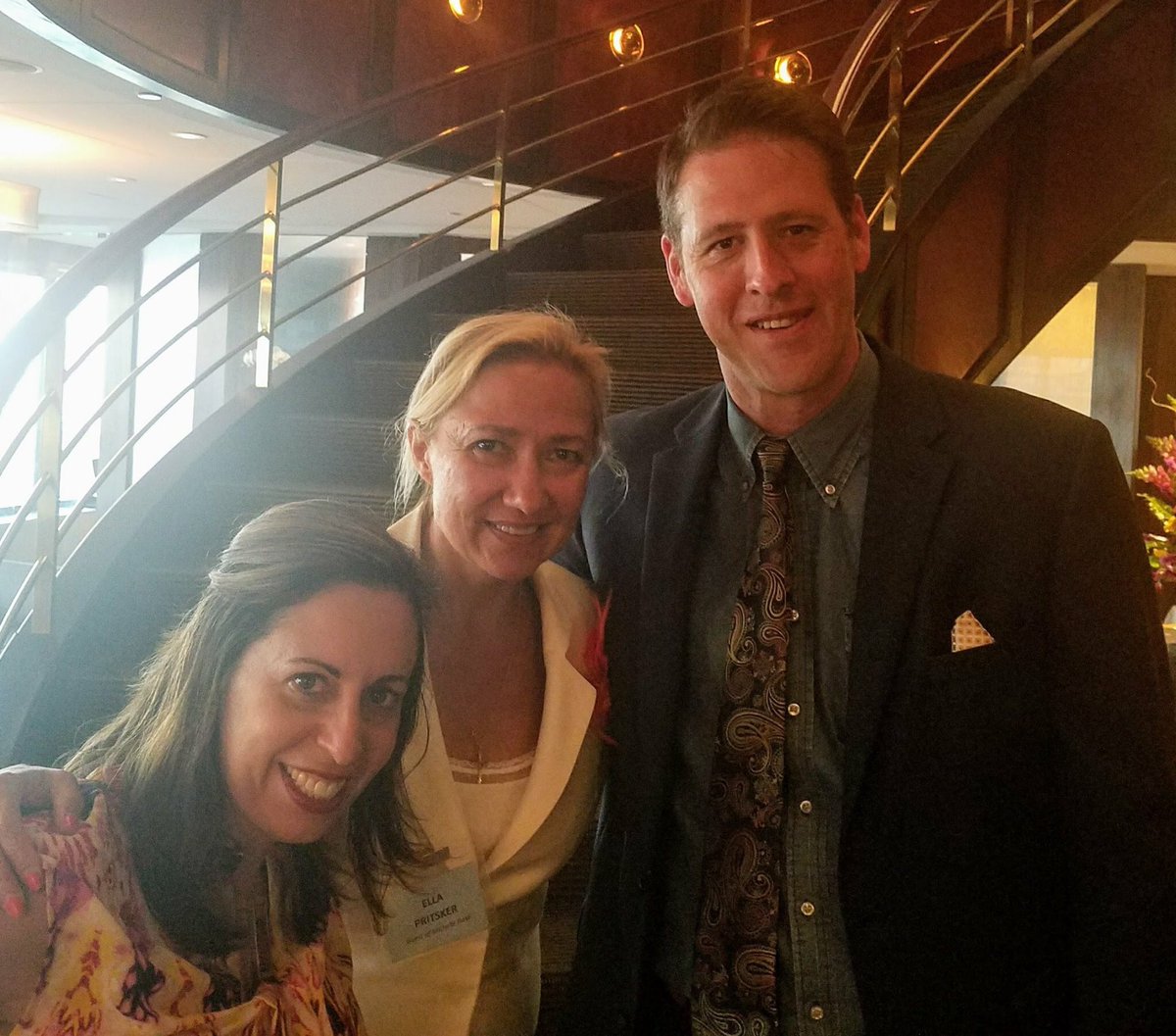 EllaPritsker's tweet photo. Meeting of the minds. Dreaming things up to help women have #authenticpower #centerclub #tallsmallproductions #ellapritskercouture https://t.co/JfQ97Wfflk