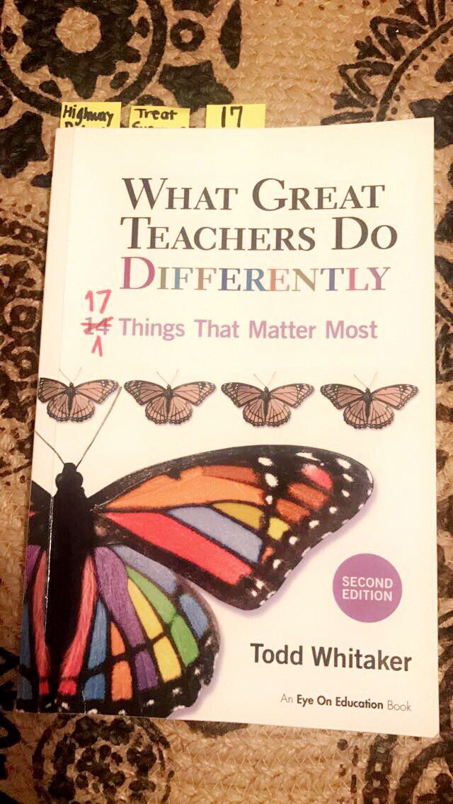 MrsBlauman's tweet photo. Thanks @ToddWhitaker for helping me feel inspired and ready for the start of a new school year! #ilovemyjob #SummerReading https://t.co/6LMbRTQlbz